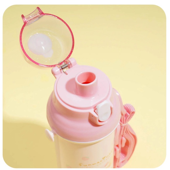 BNWT Japan Skater San-X Funwari Nexolon Water Bottle with strap 480ml - Picture 4 of 6